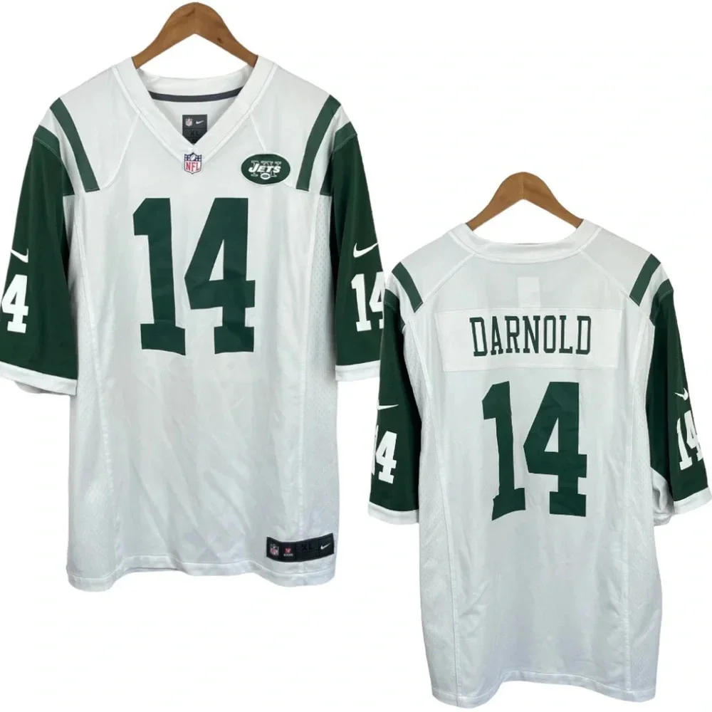 TS799 Mens NIKE NFL On Field New York Jets Football Darnold Jersey XL